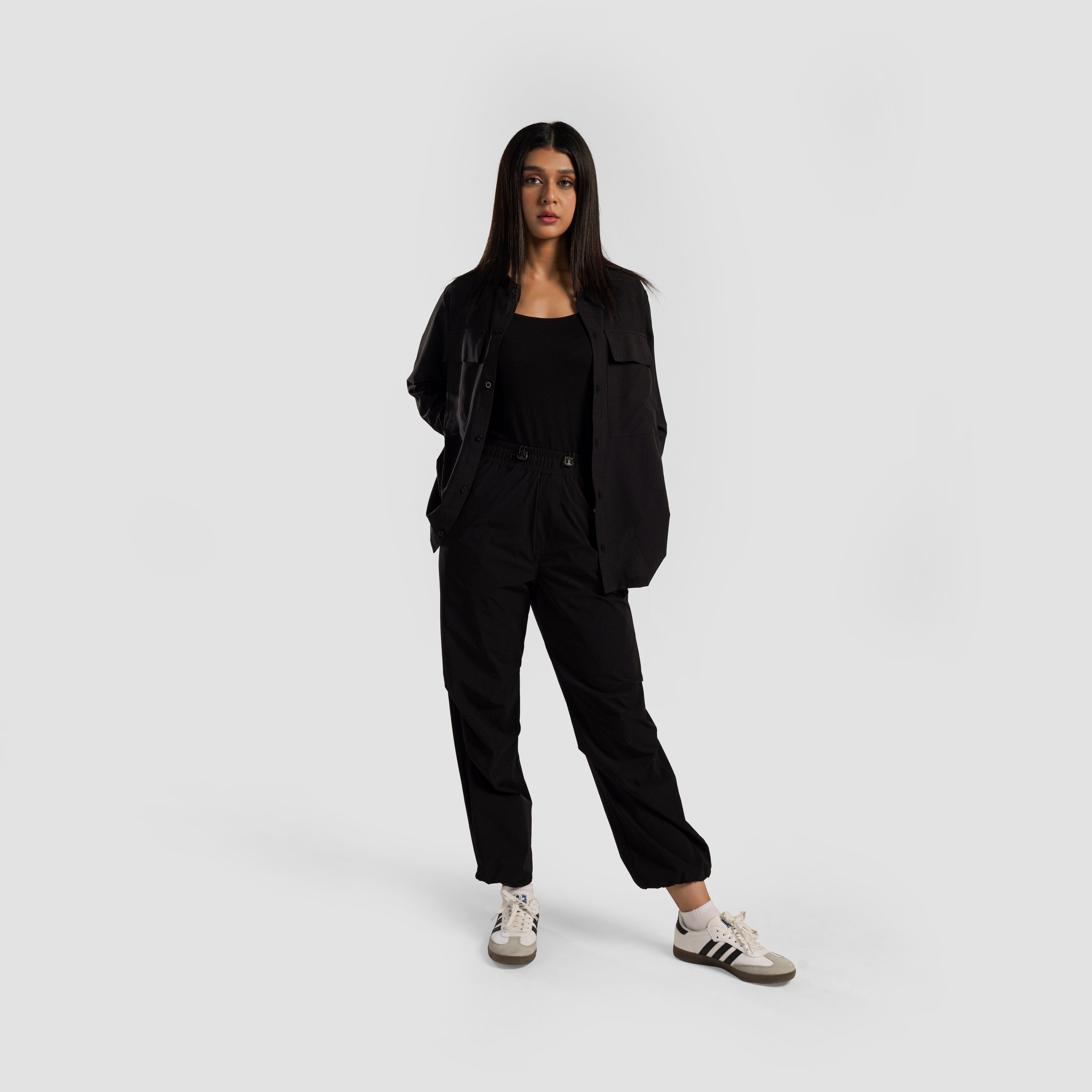Active Edge Button Down (Black)