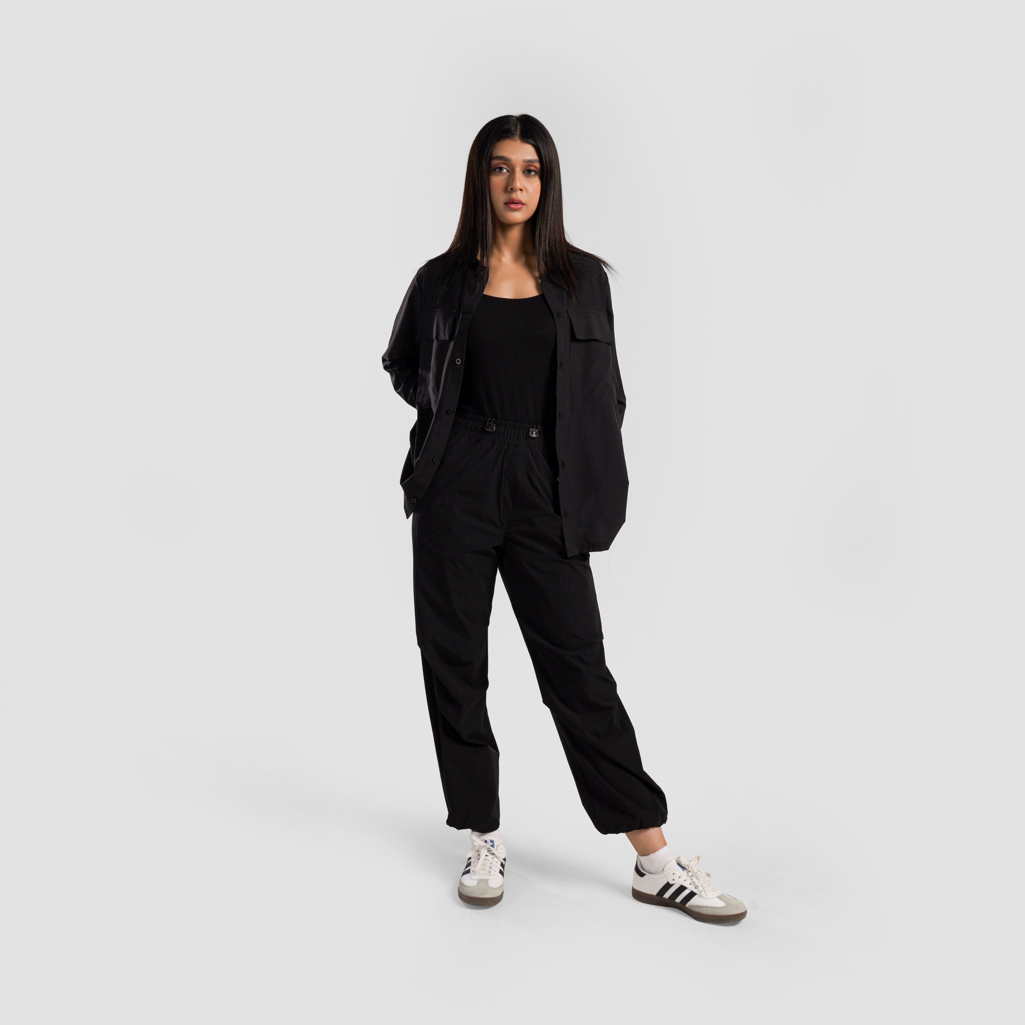 Active Edge Button Down (Black)