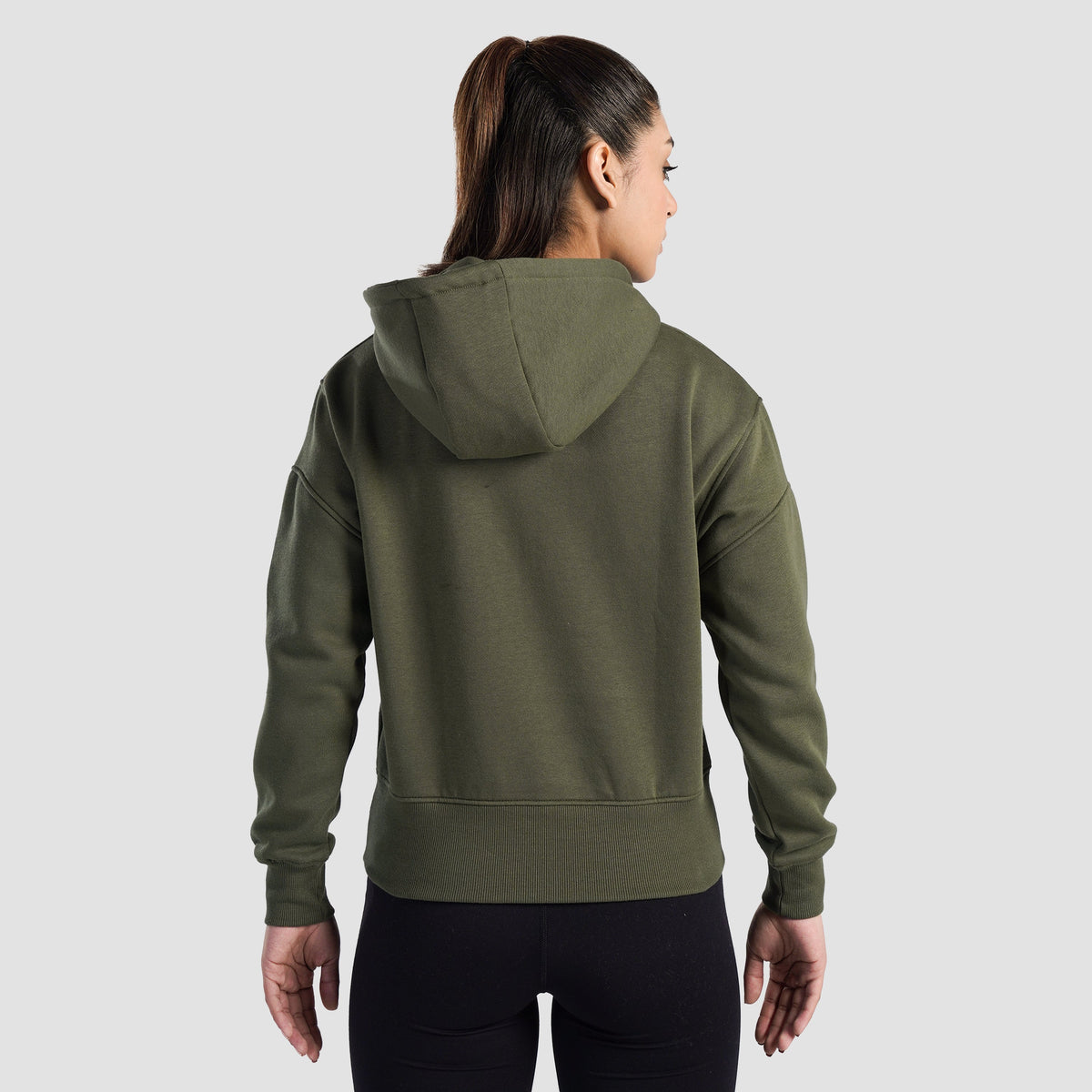women track top zip gym jacket training outerwear side view Women Track Top GymArmour Pakistan