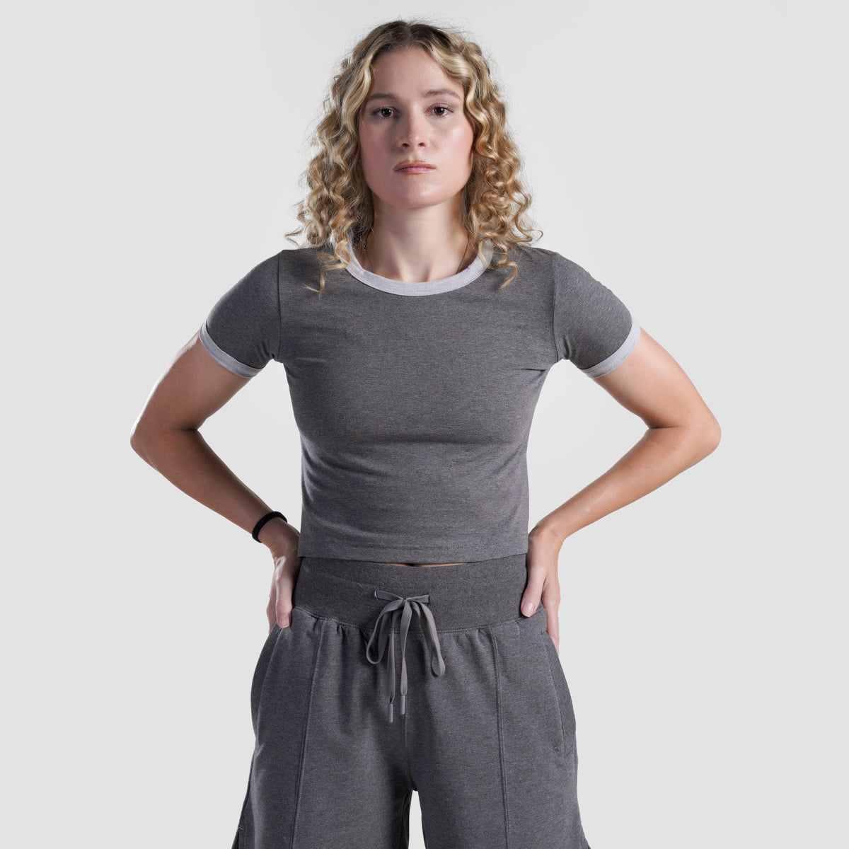 women gym t-shirt sportswear breathable workout tee front view Women T-Shirt GymArmour Pakistan