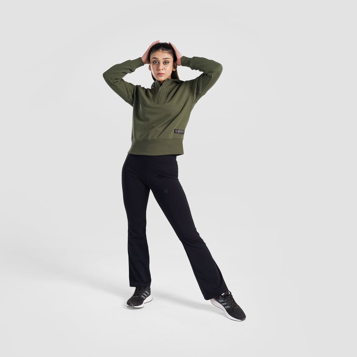 women track top zip gym jacket training outerwear fabric detail Women Track Top Gymarmour Pakistan