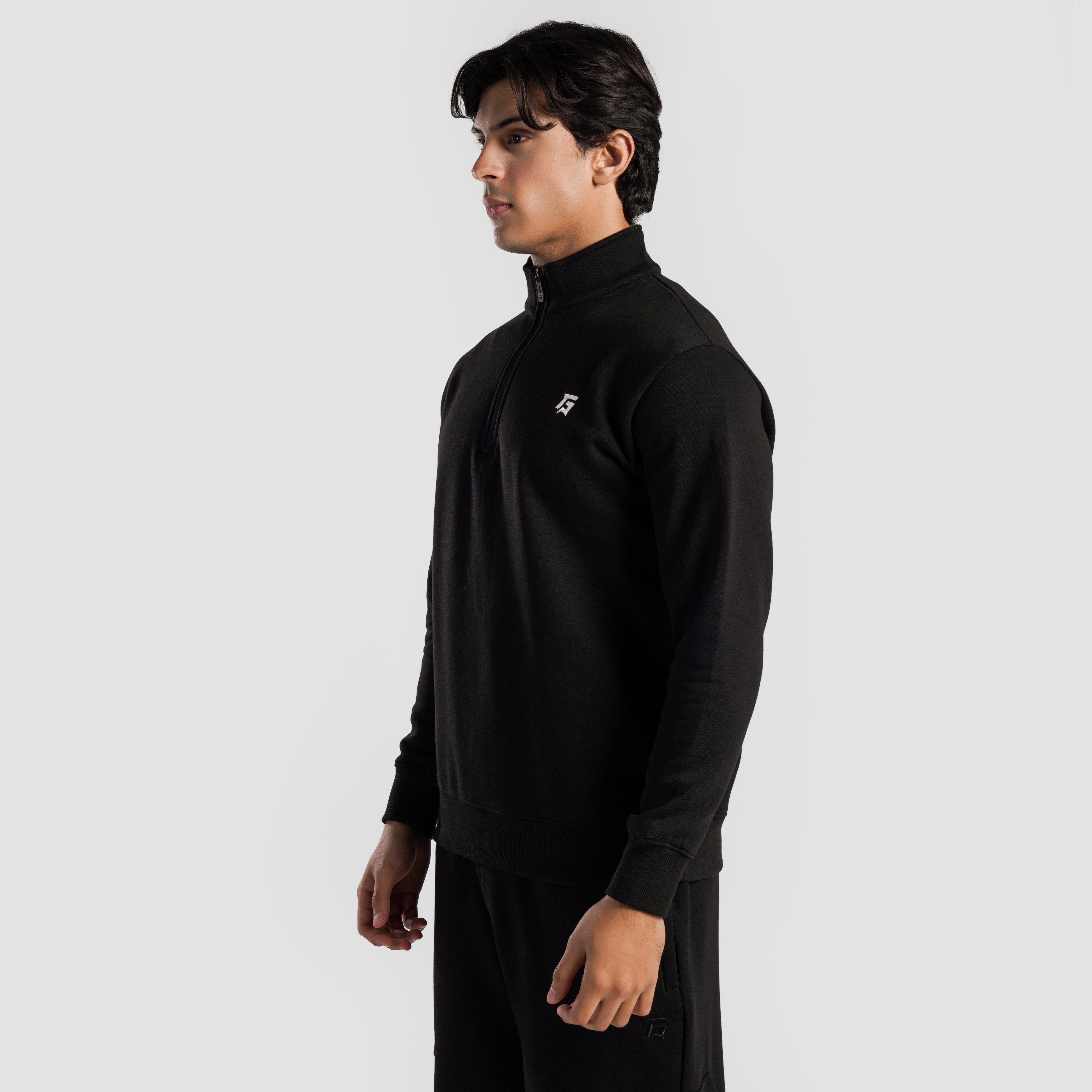 Axis Half Zip SweatShirt (Black)