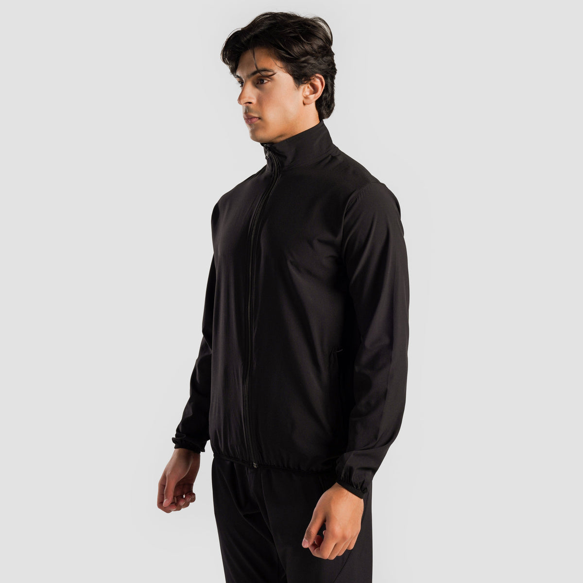 men track top zip gym jacket training outerwear back view Men Track Top Gymarmour Pakistan