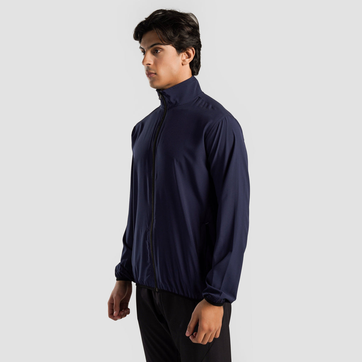 men track top zip gym jacket training outerwear side view Men Track Top Gym Armour Pakistan