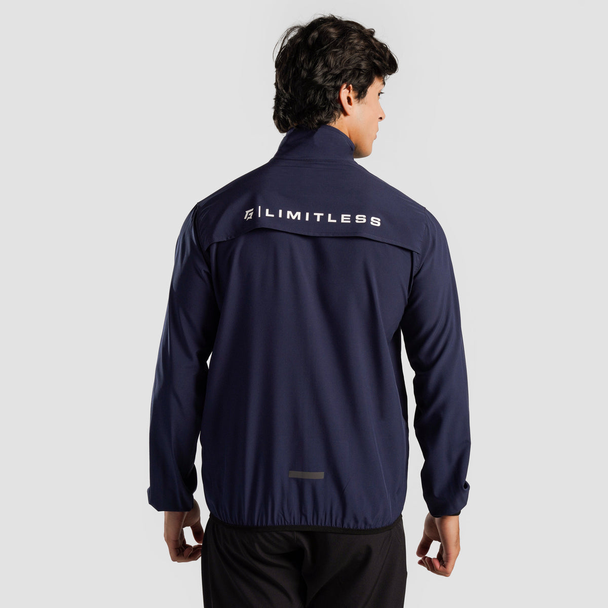 men track top zip gym jacket training outerwear back view Men Track Top Gymarmour Pakistan