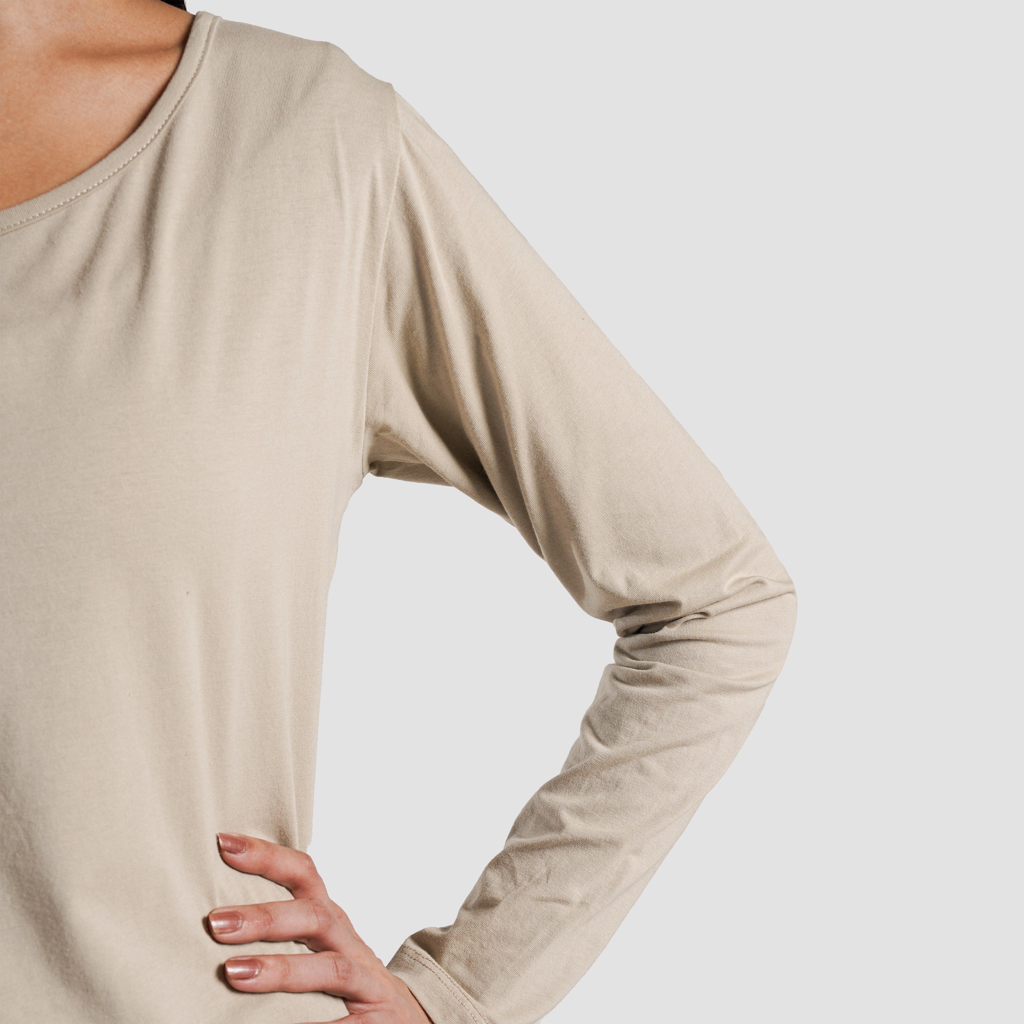No Edge Tee (Beige)