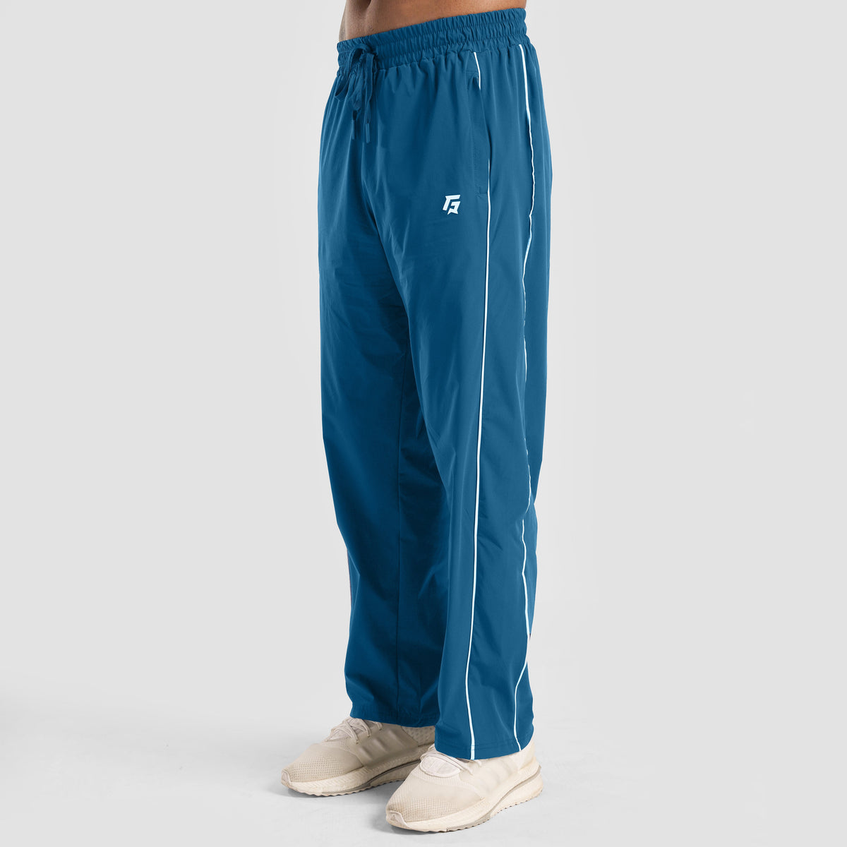 Aqua Blue Erecto Stride Trousers for men front view
