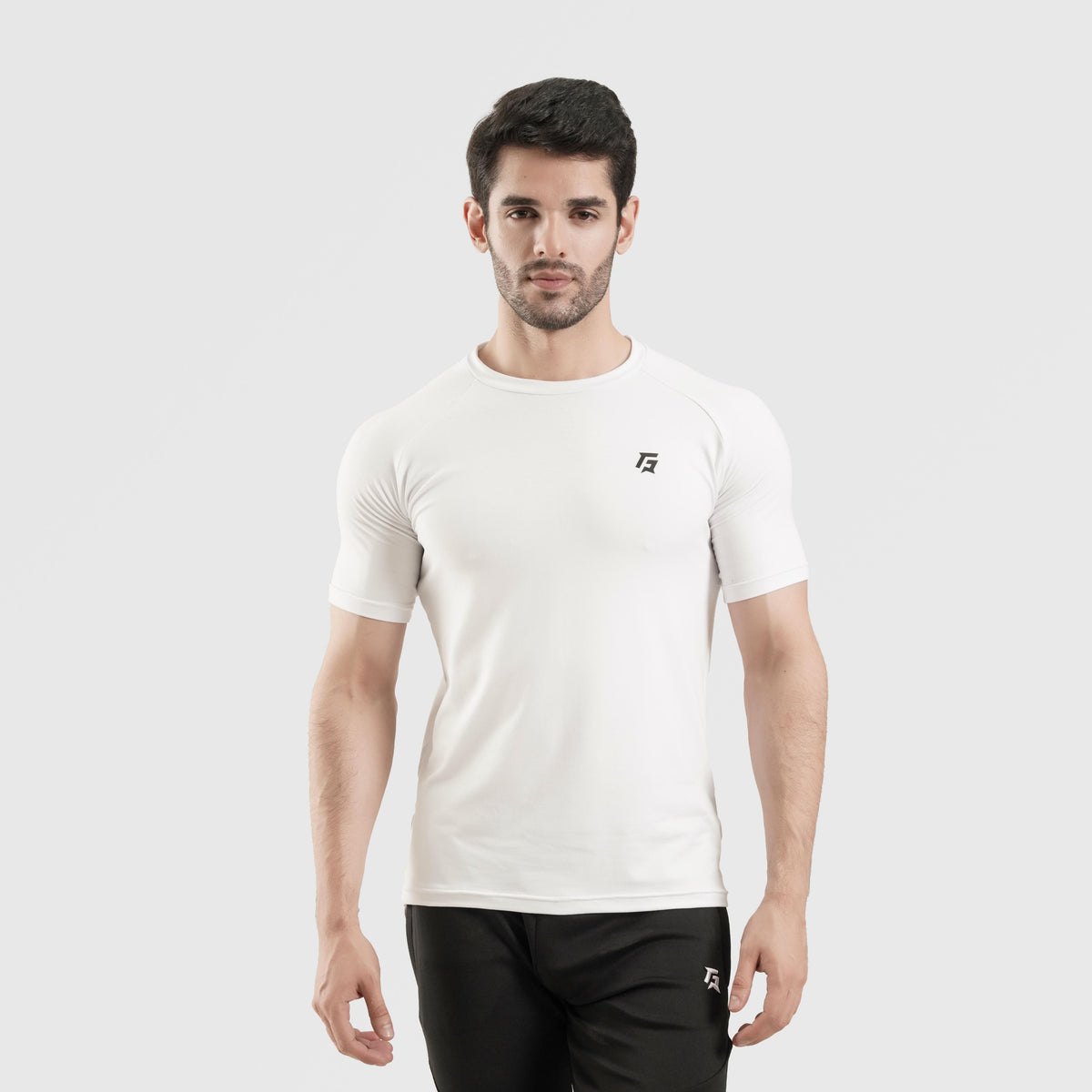 men gym t-shirt sportswear breathable workout tee front view Men T-Shirt GymArmour Pakistan