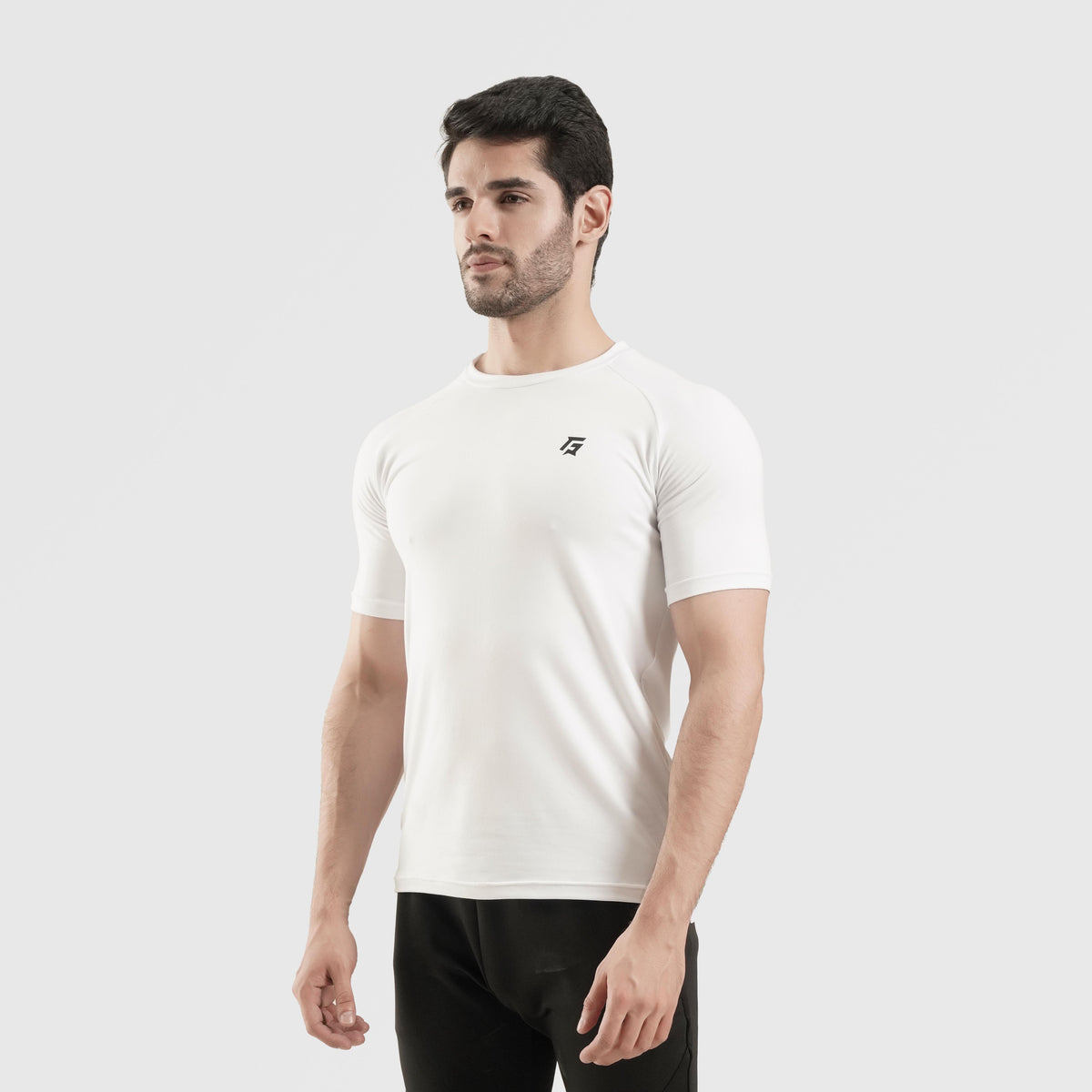men gym t-shirt sportswear breathable workout tee side view Men T-Shirt Gym Armour Pakistan