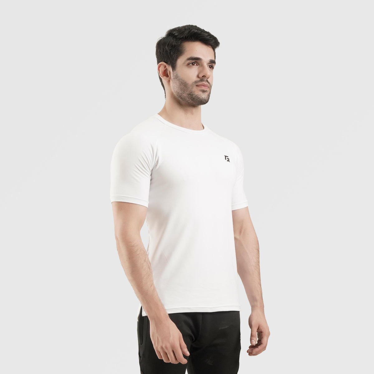 men gym t-shirt sportswear breathable workout tee fit view Men T-Shirt Gymarmour Pakistan