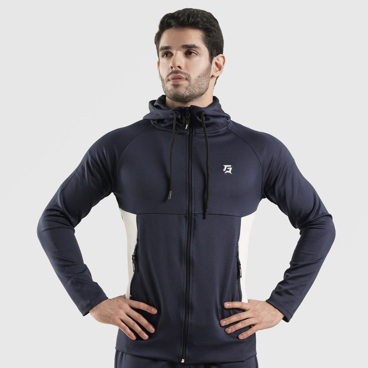 men track top zip gym jacket training outerwear fit view Men Track Top Gym Armour Pakistan