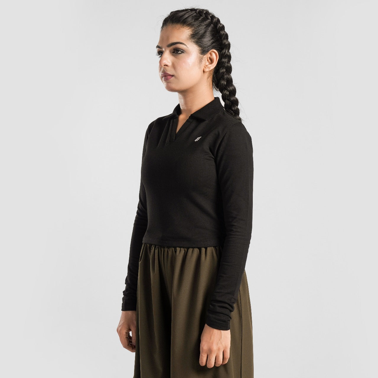 Collared Top (Black)