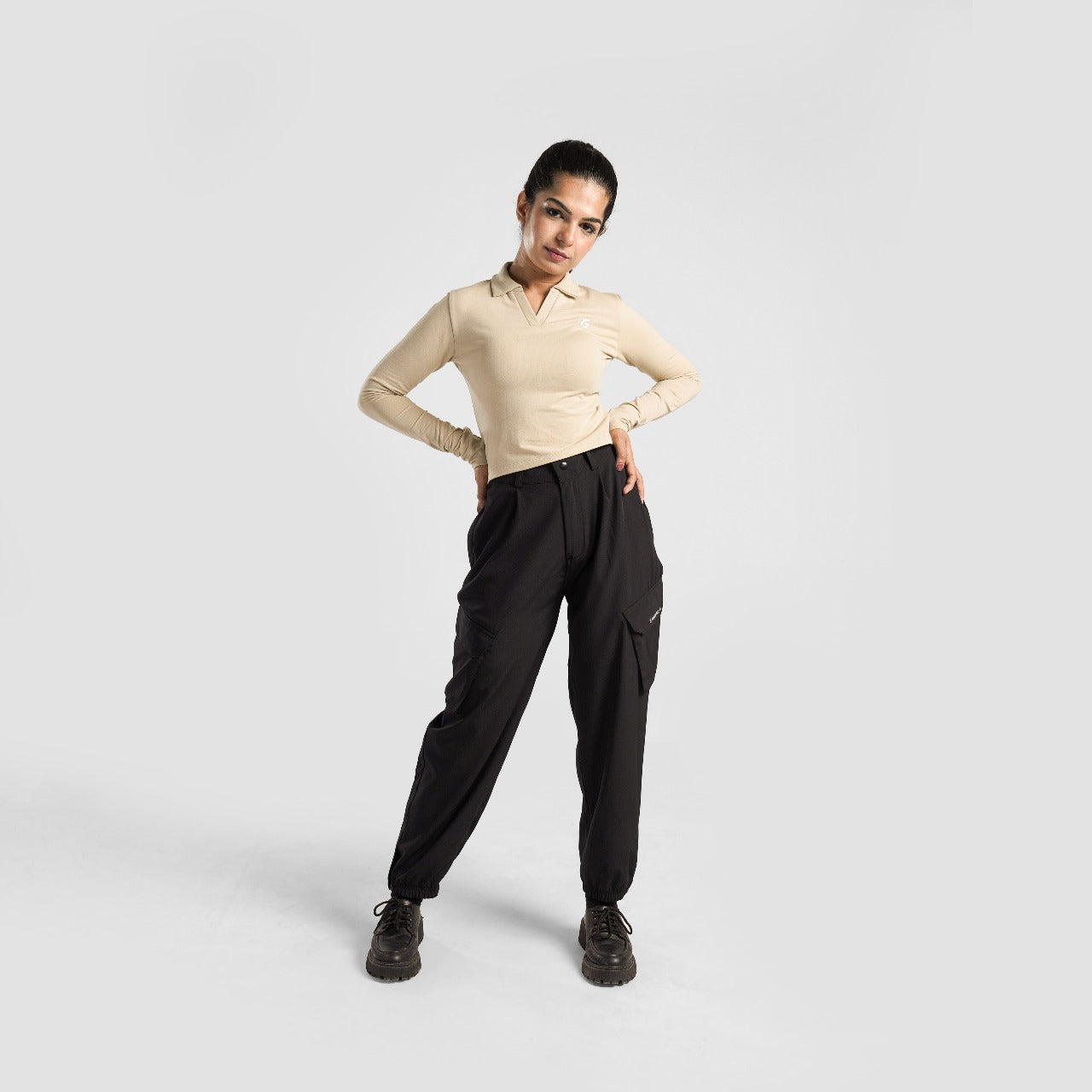 Collared Top (Beige)