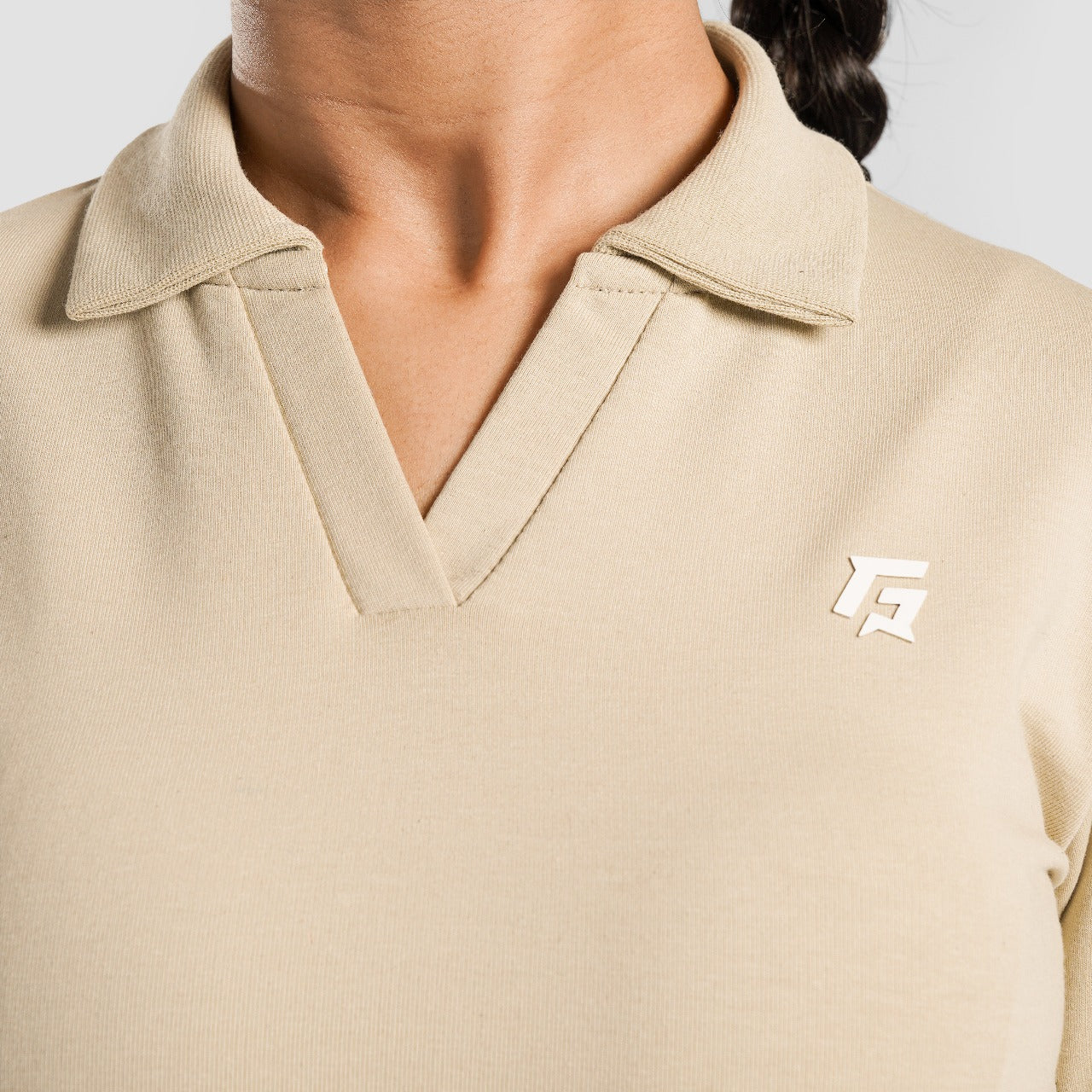 Collared Top (Beige)