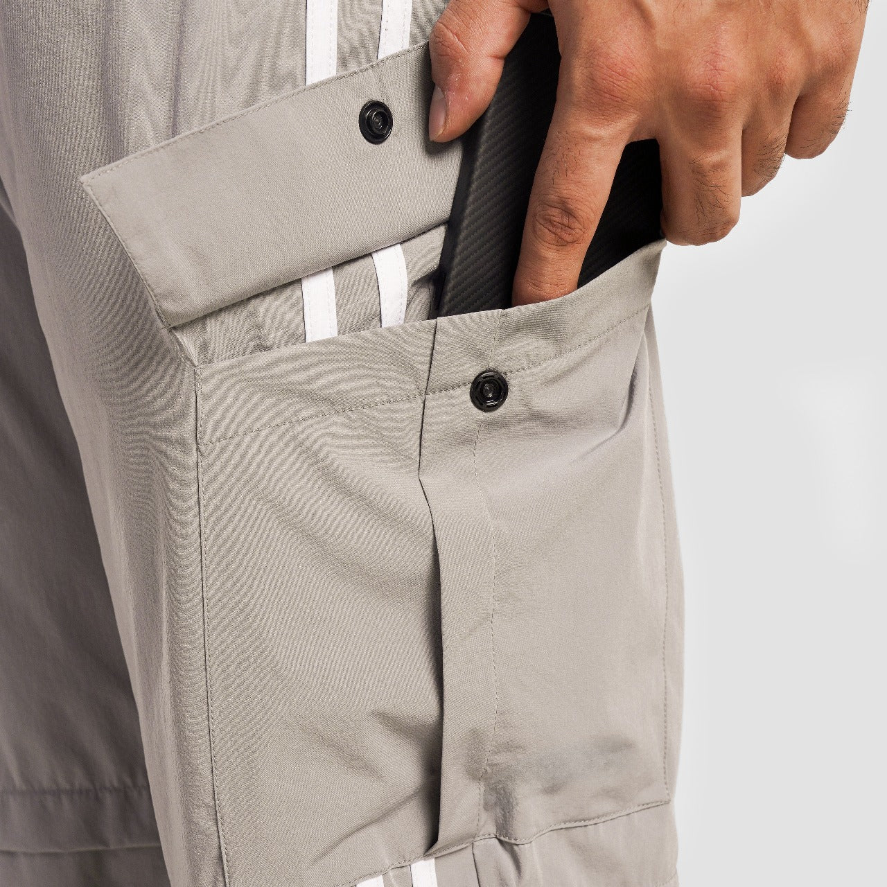 Stride Stripe Trousers (Light Grey)