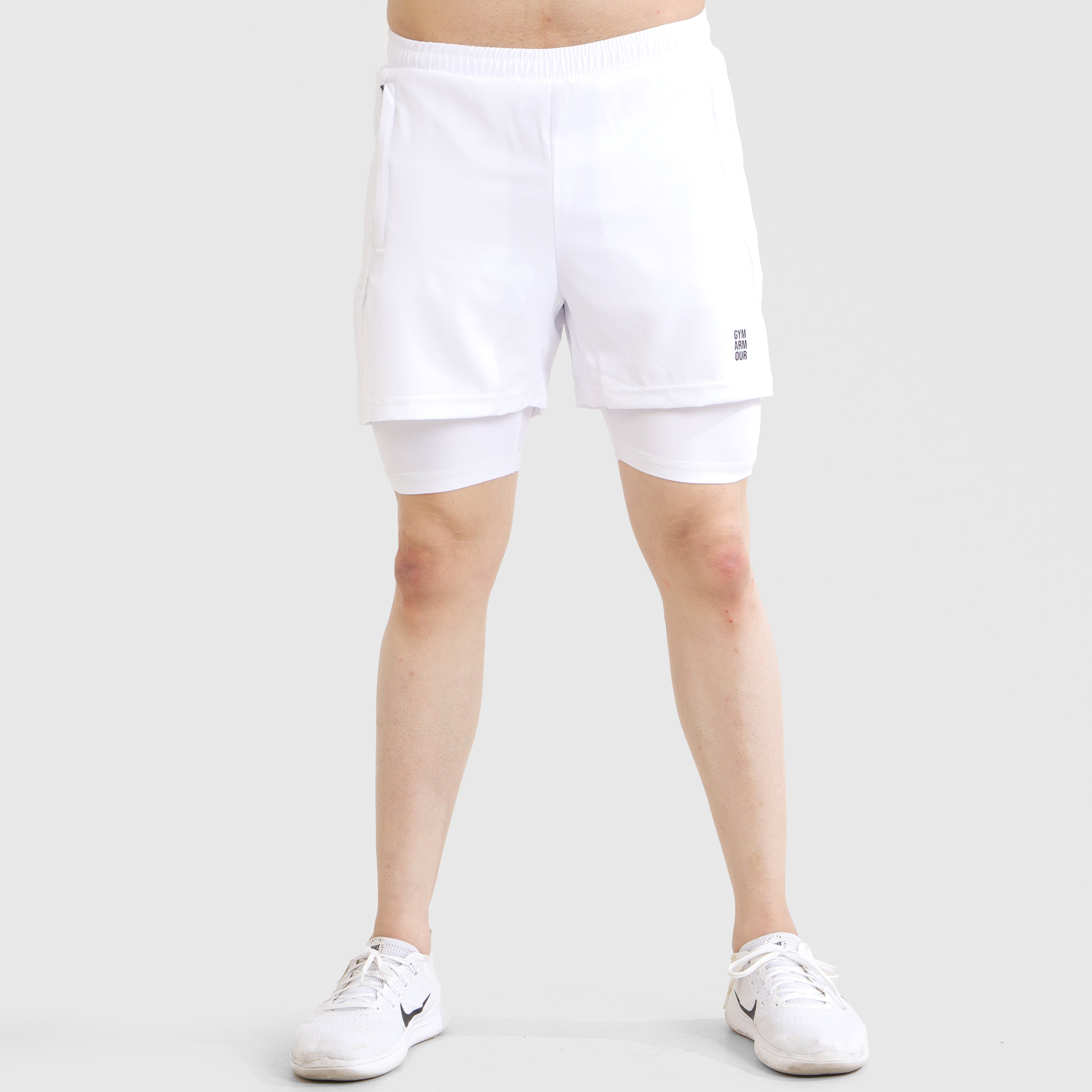 Laser Grip Shorts (White)