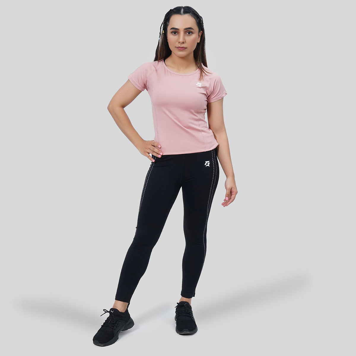 Rear Mesh Tee (Pink)