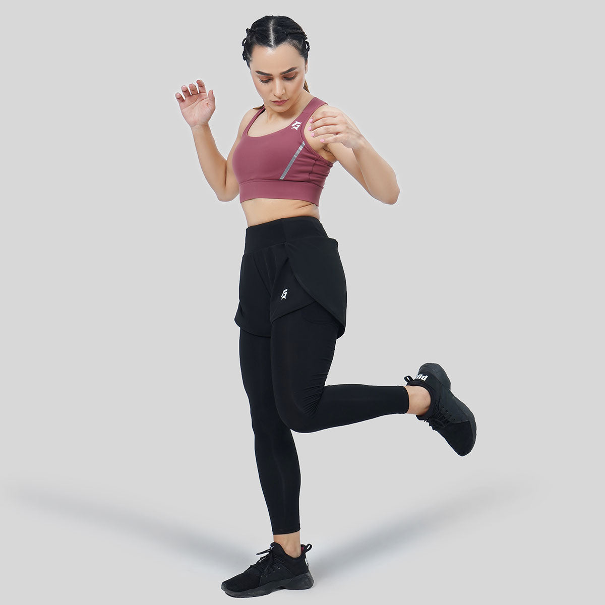 Compression Leggings Shorts (Black)