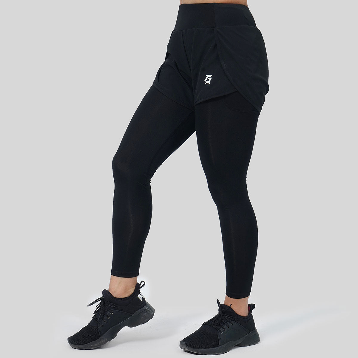 Compression Leggings Shorts (Black)