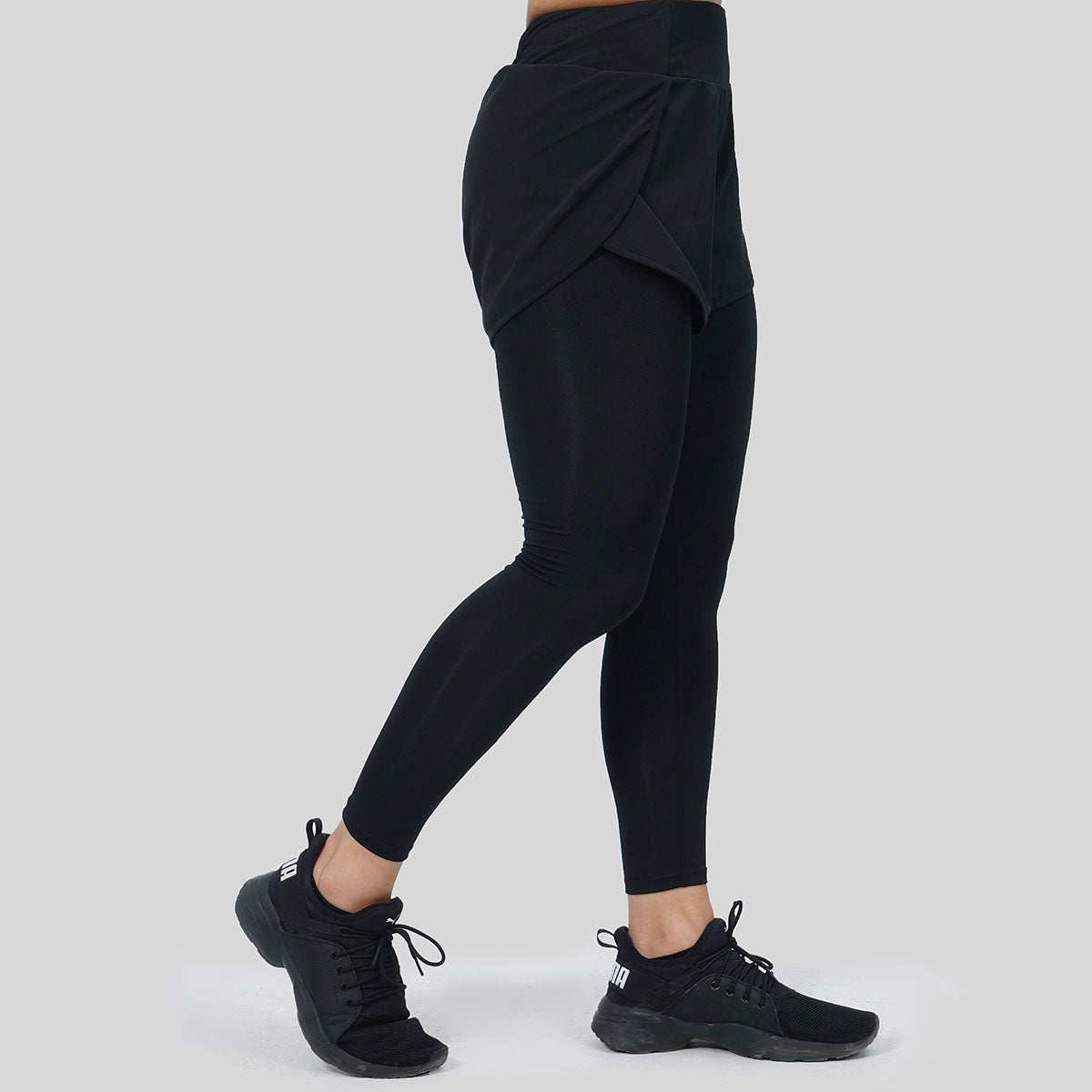 Compression Leggings Shorts (Black)