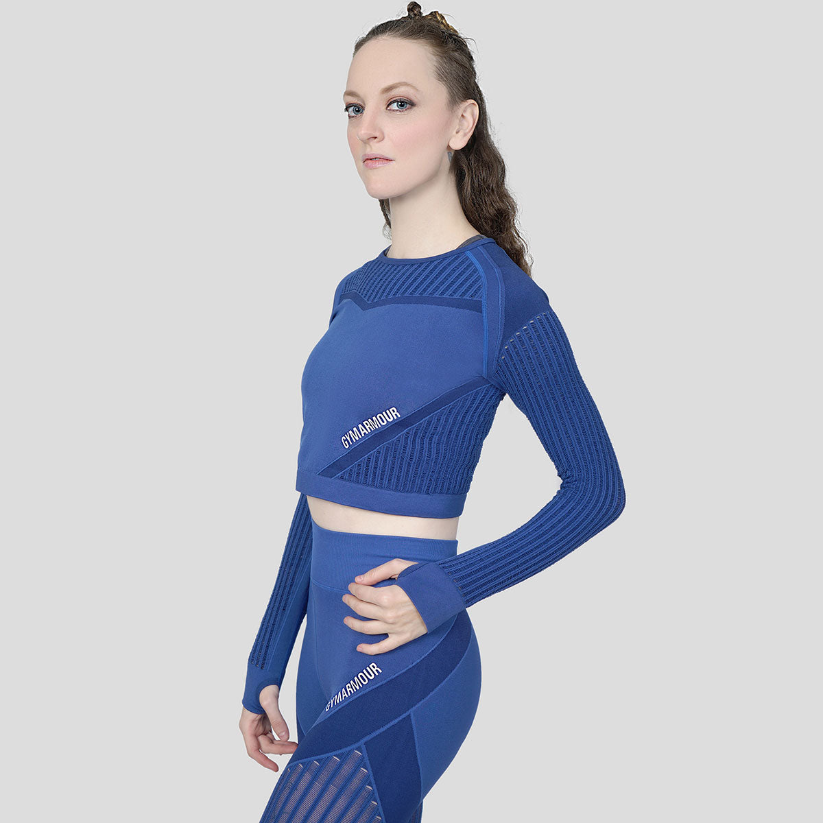 Super Seamless Crop Top (Blue Shade)
