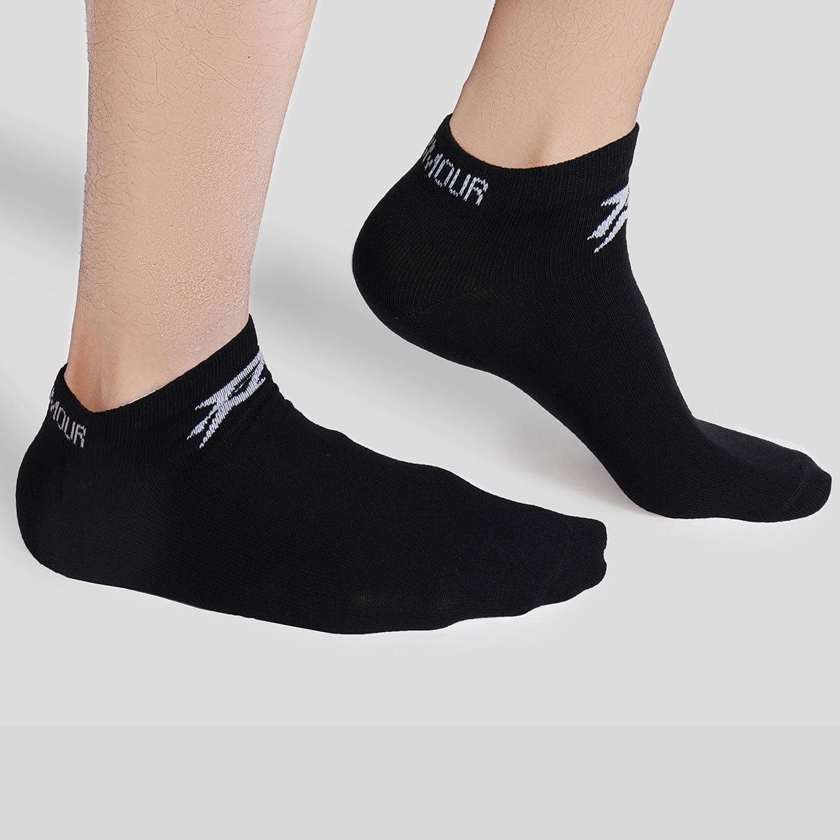 Armour Ankle Socks 3pcs (Black + Grey + White)