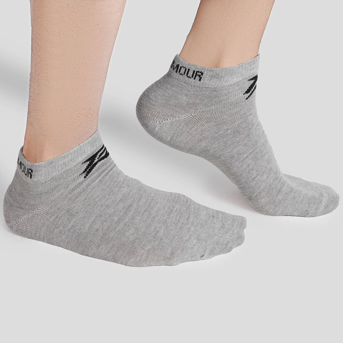 Armour Ankle Socks 3pcs (Black + Grey + White)