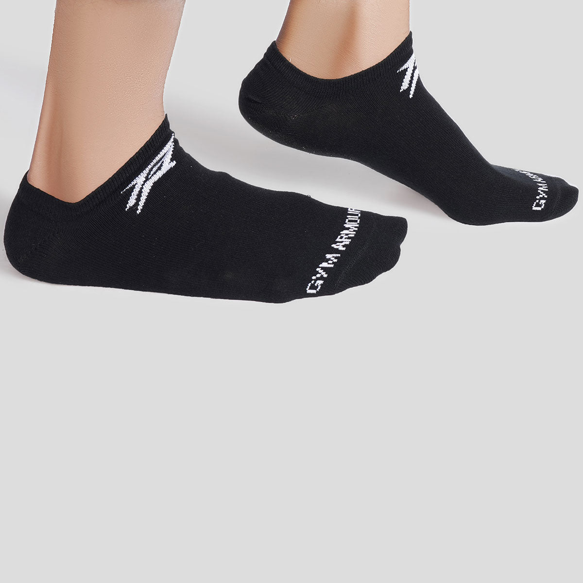 Armour No Show Socks 3pcs (Black + Grey + White)