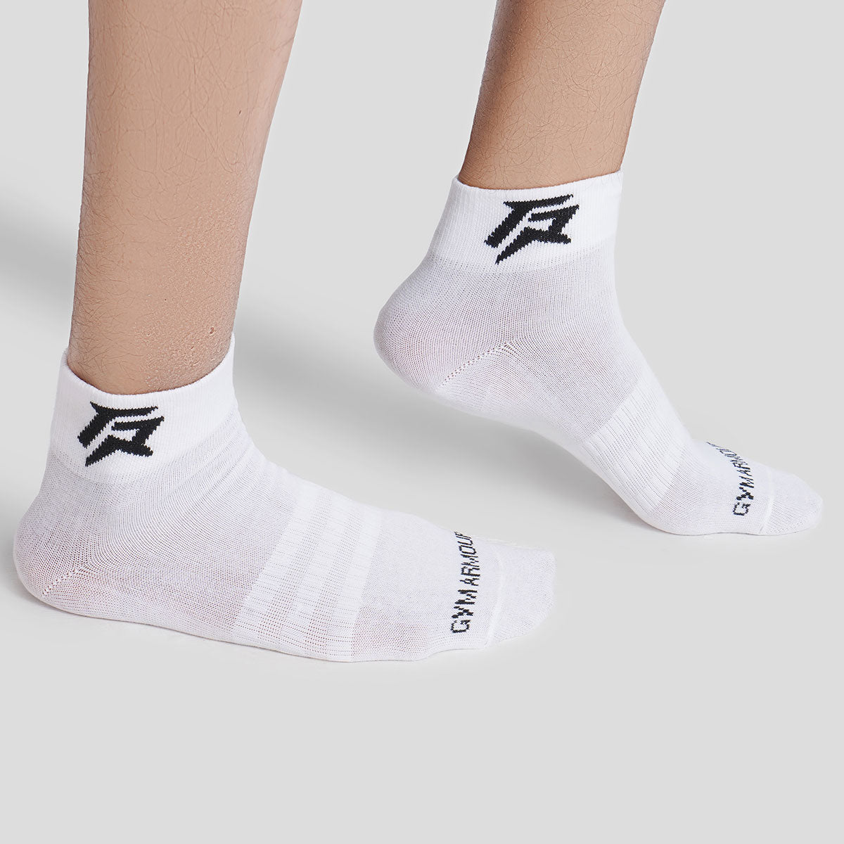 Armour Quarter Socks 3pcs (Black + Grey + White)