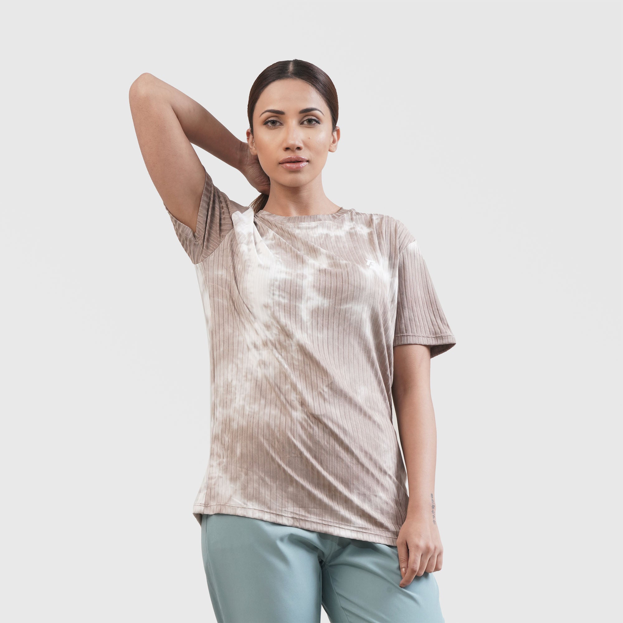 Shibori Tee (Brown)
