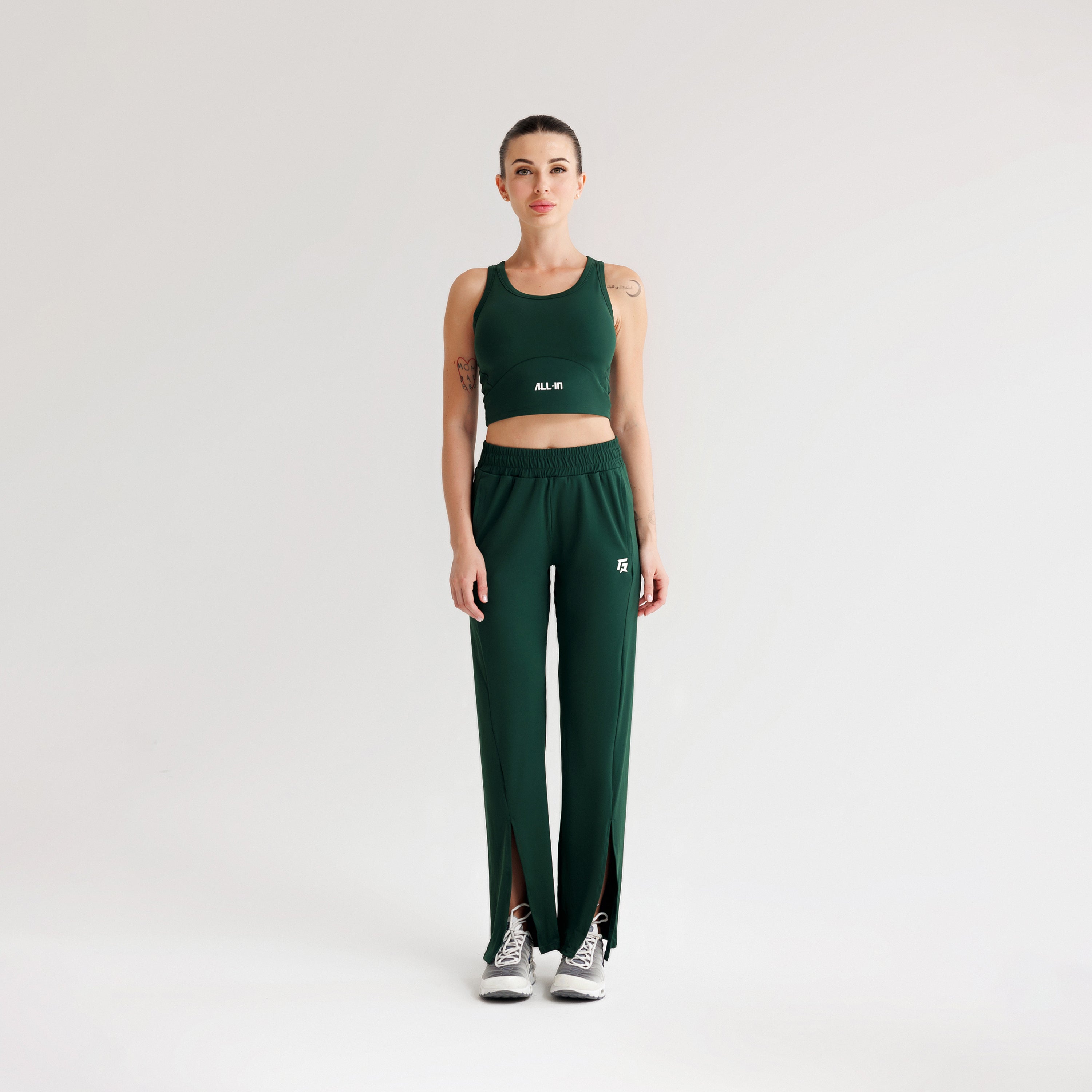 Flex Aura Flared Pants (Swamp Green)