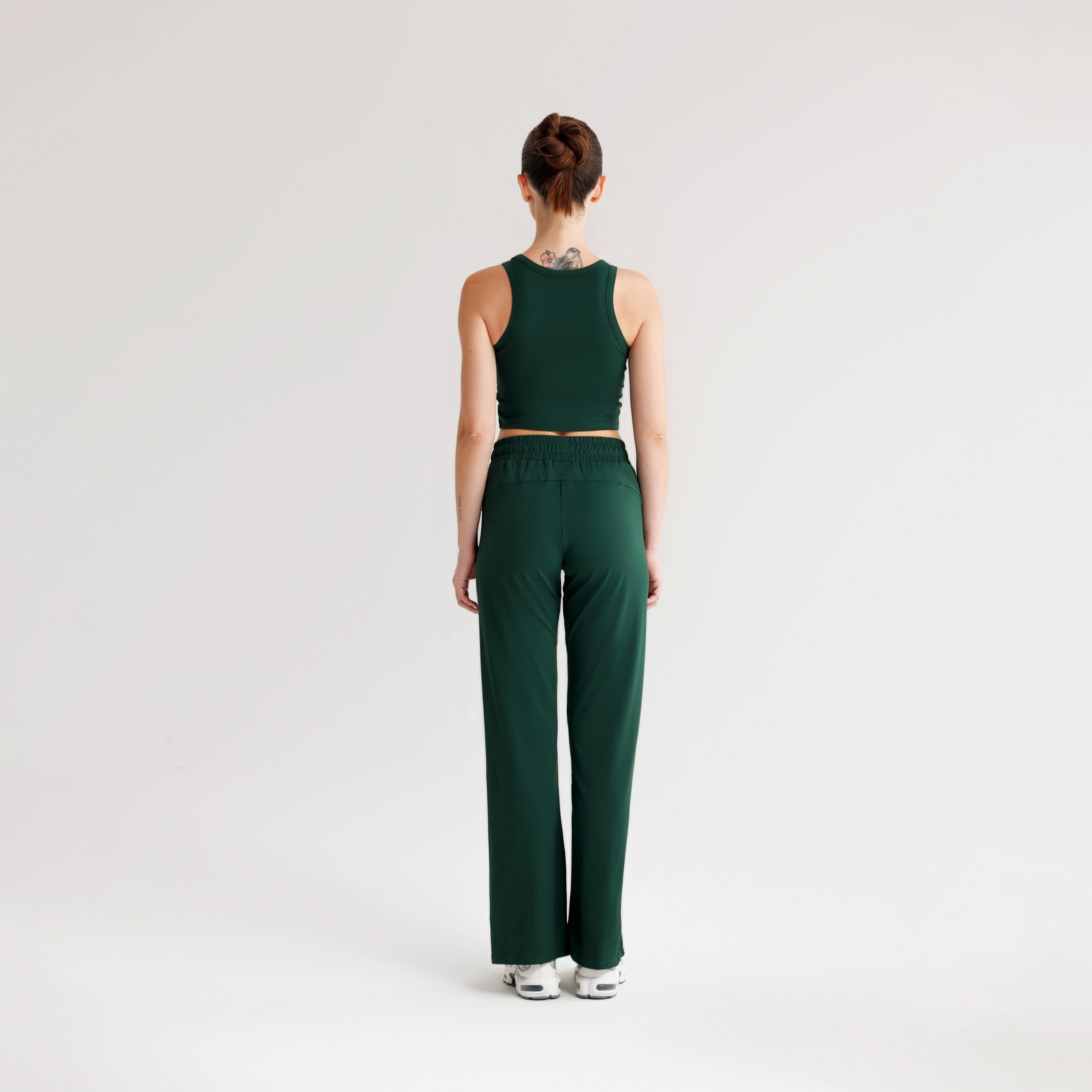 Flex Aura Flared Pants (Swamp Green)