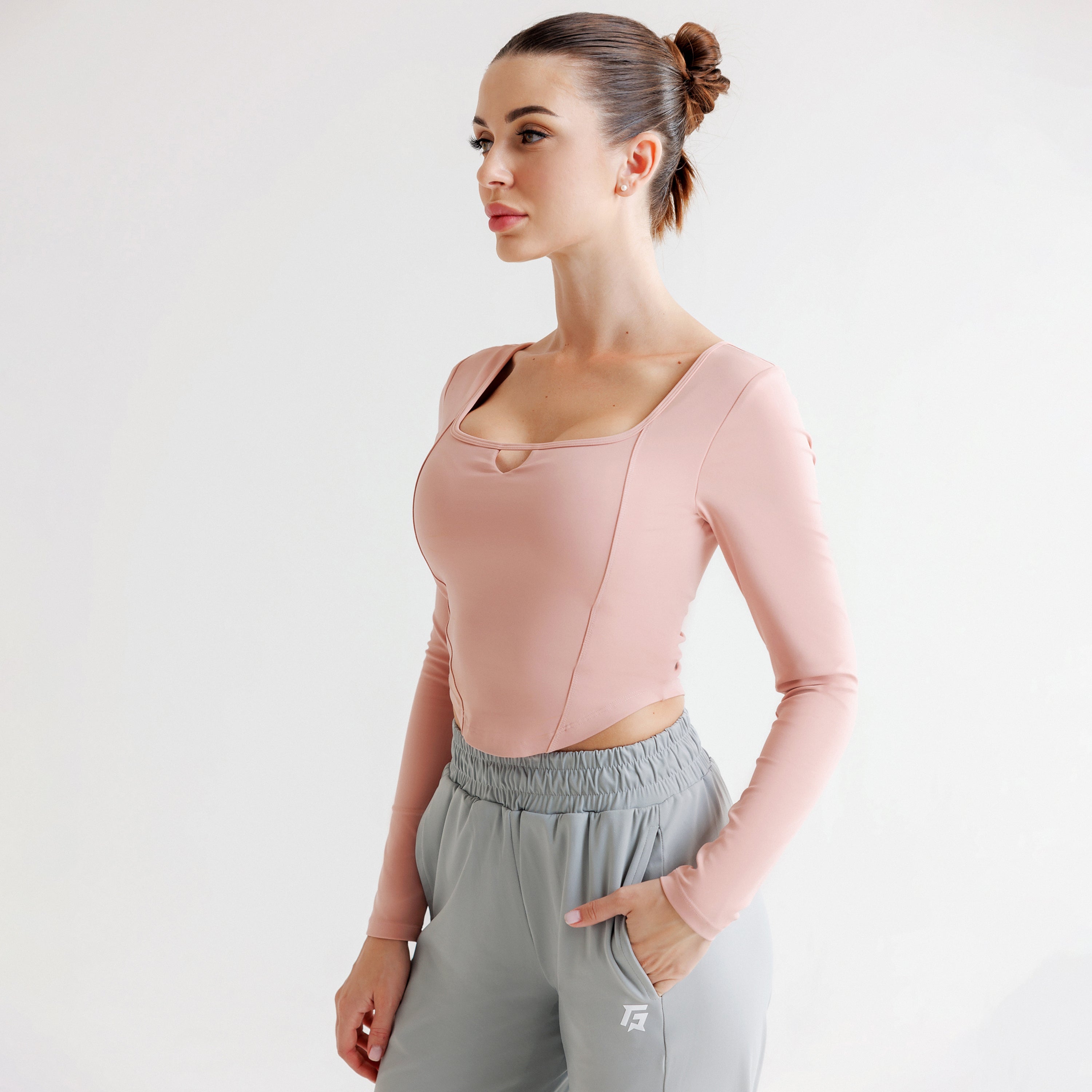 Aurora Top (Powder Pink)