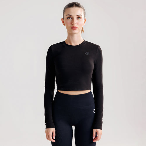 DynamicGrip Crop Top (Black)