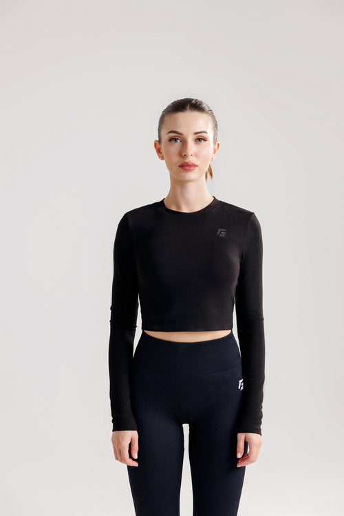 DynamicGrip Crop Top (Black)