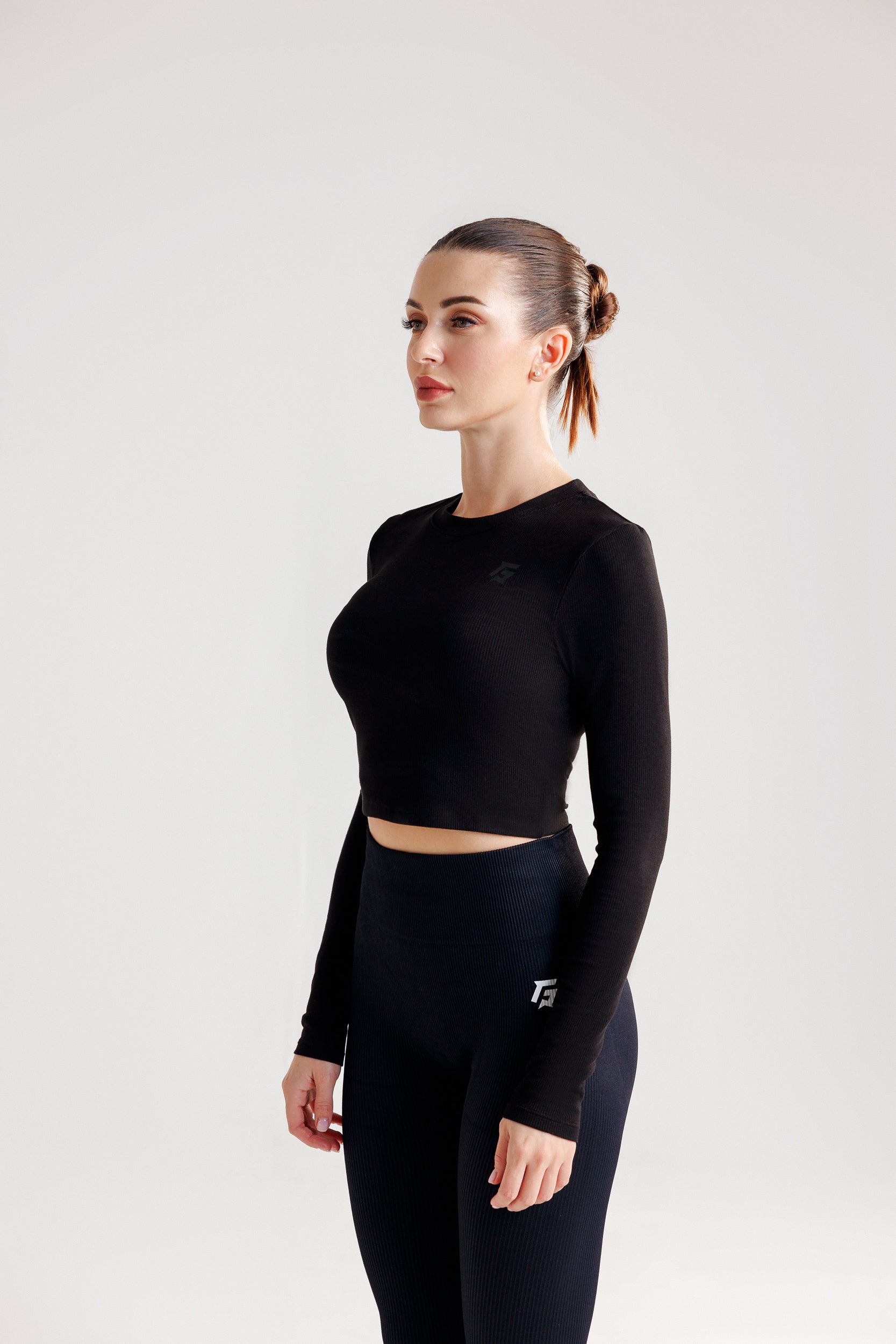 DynamicGrip Crop Top (Black)