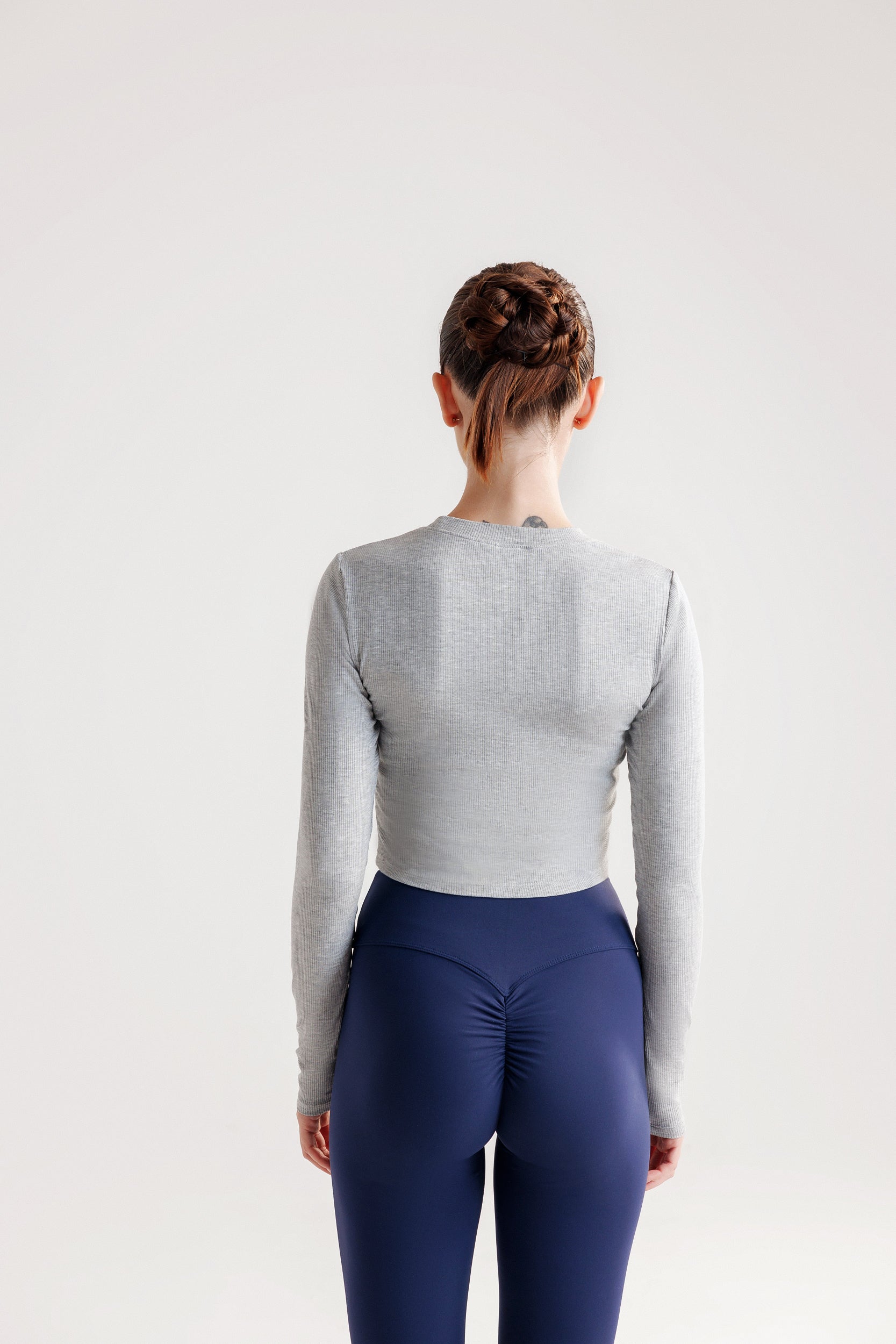 DynamicGrip Crop Top (Grey)