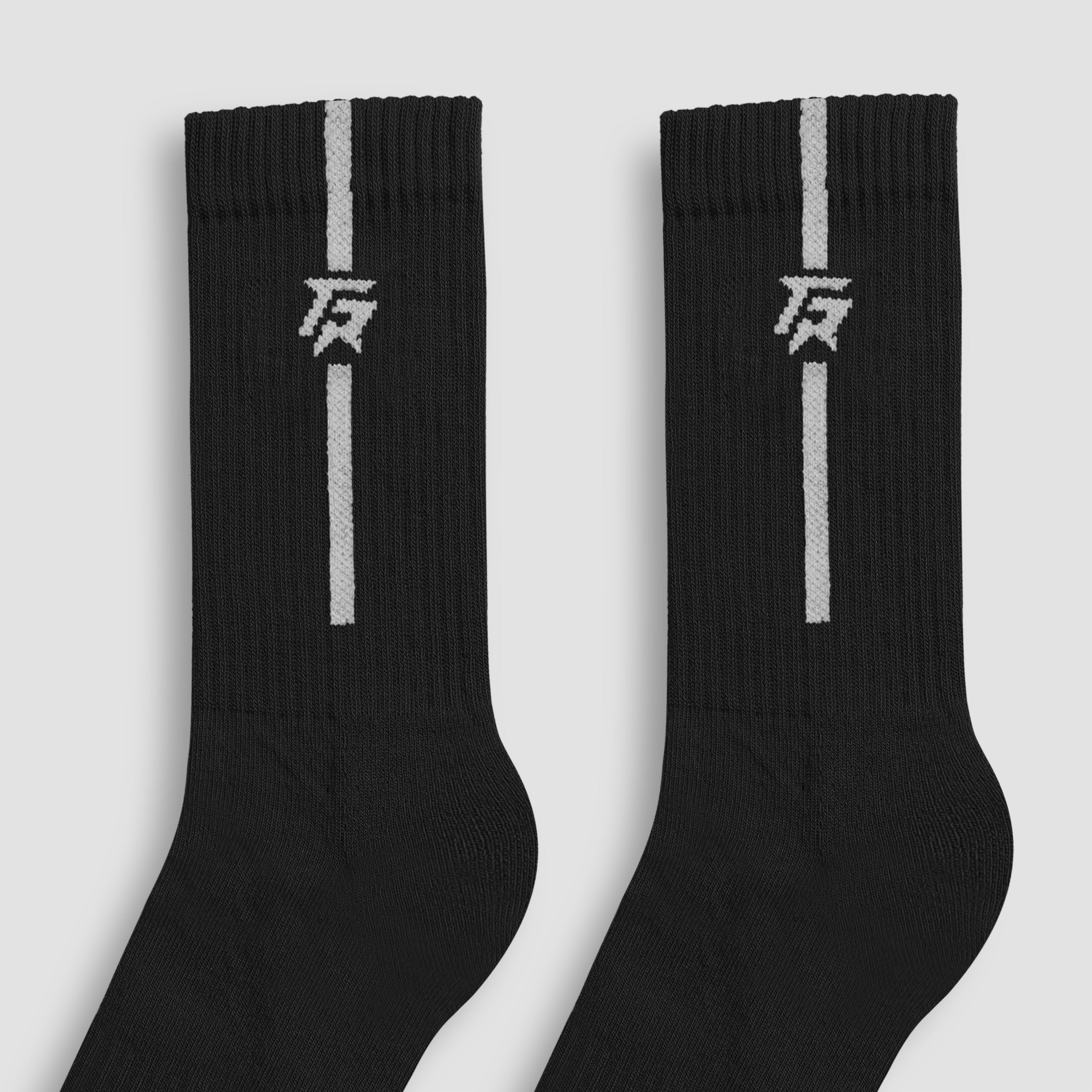 StrideGuard Crew Socks (Black)