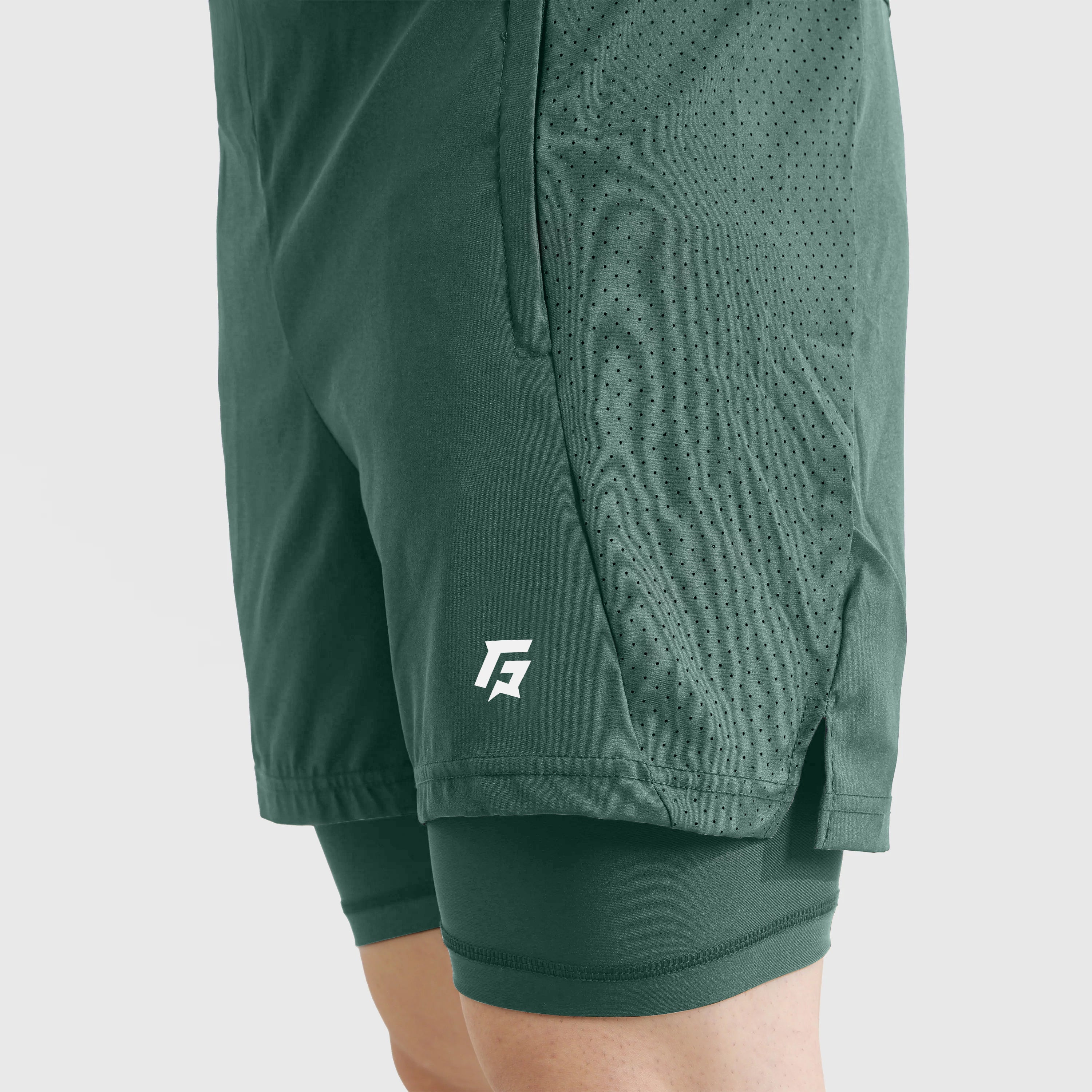 GA Laser Grip Shorts (Green)