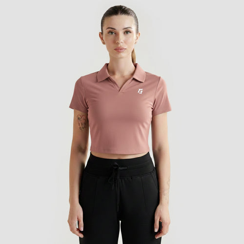 Motion Collar Tee (Dusty Pink)