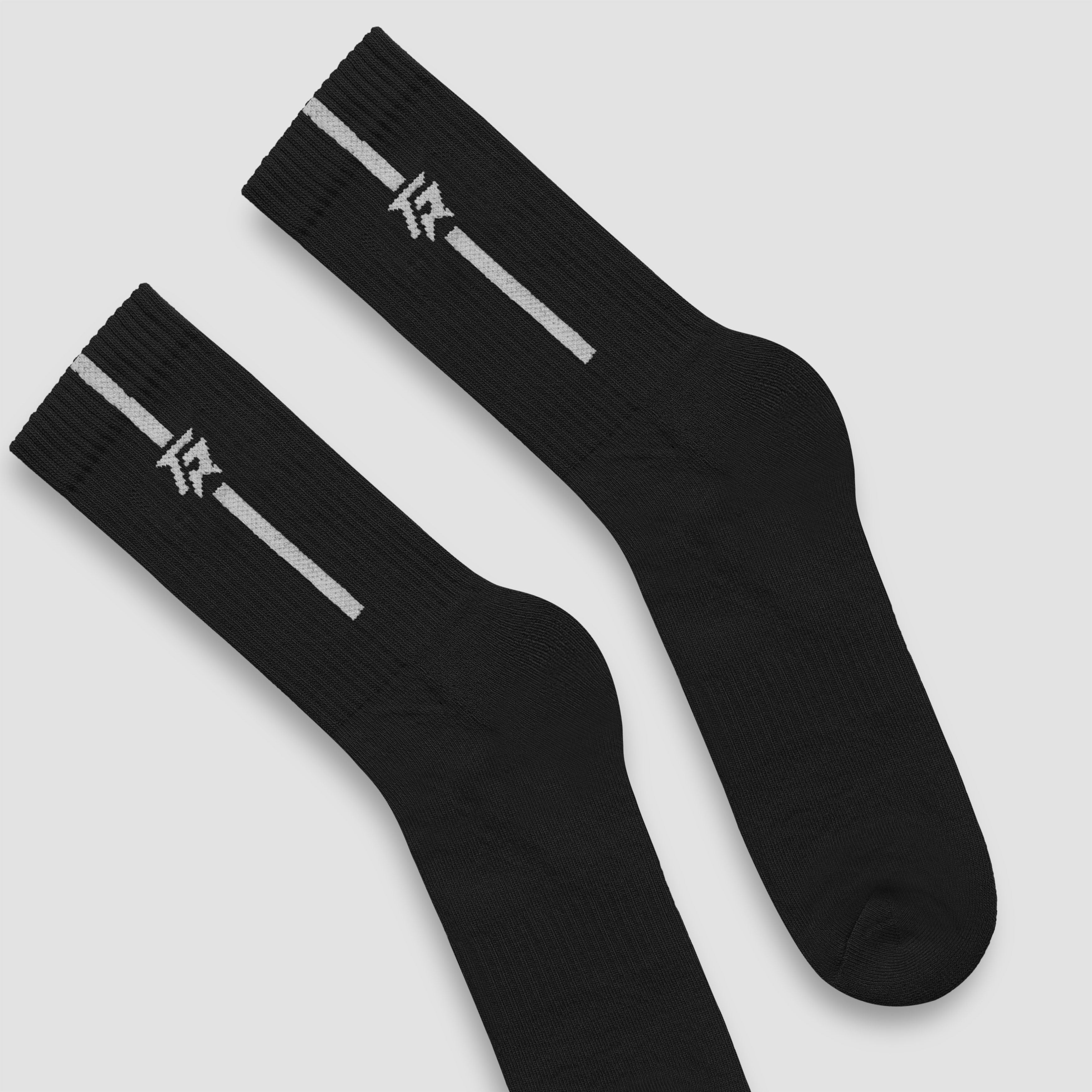 StrideGuard Crew Socks (Black)