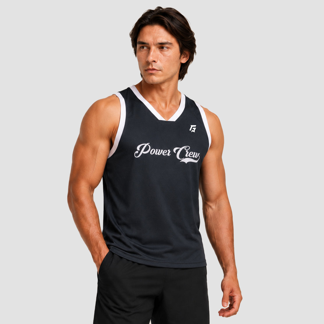 Crew Basket-Ball Tank (Navy)