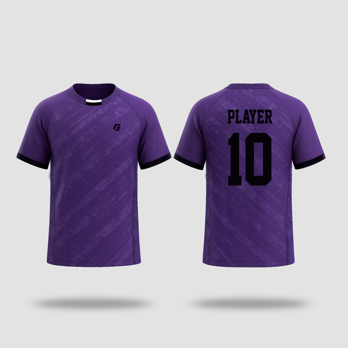 Training Cricket Customized Tee (Purple)