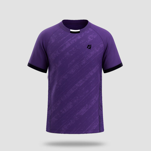 Training Cricket Customized Tee (Purple)