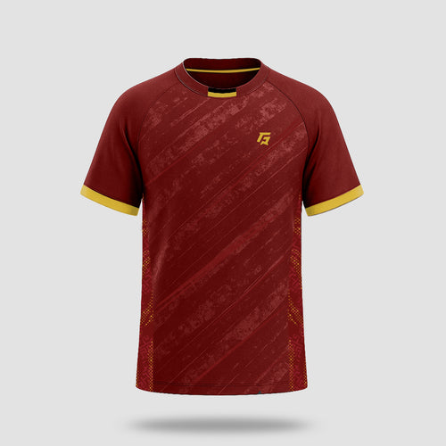Training Cricket Customized Tee (Maroon)