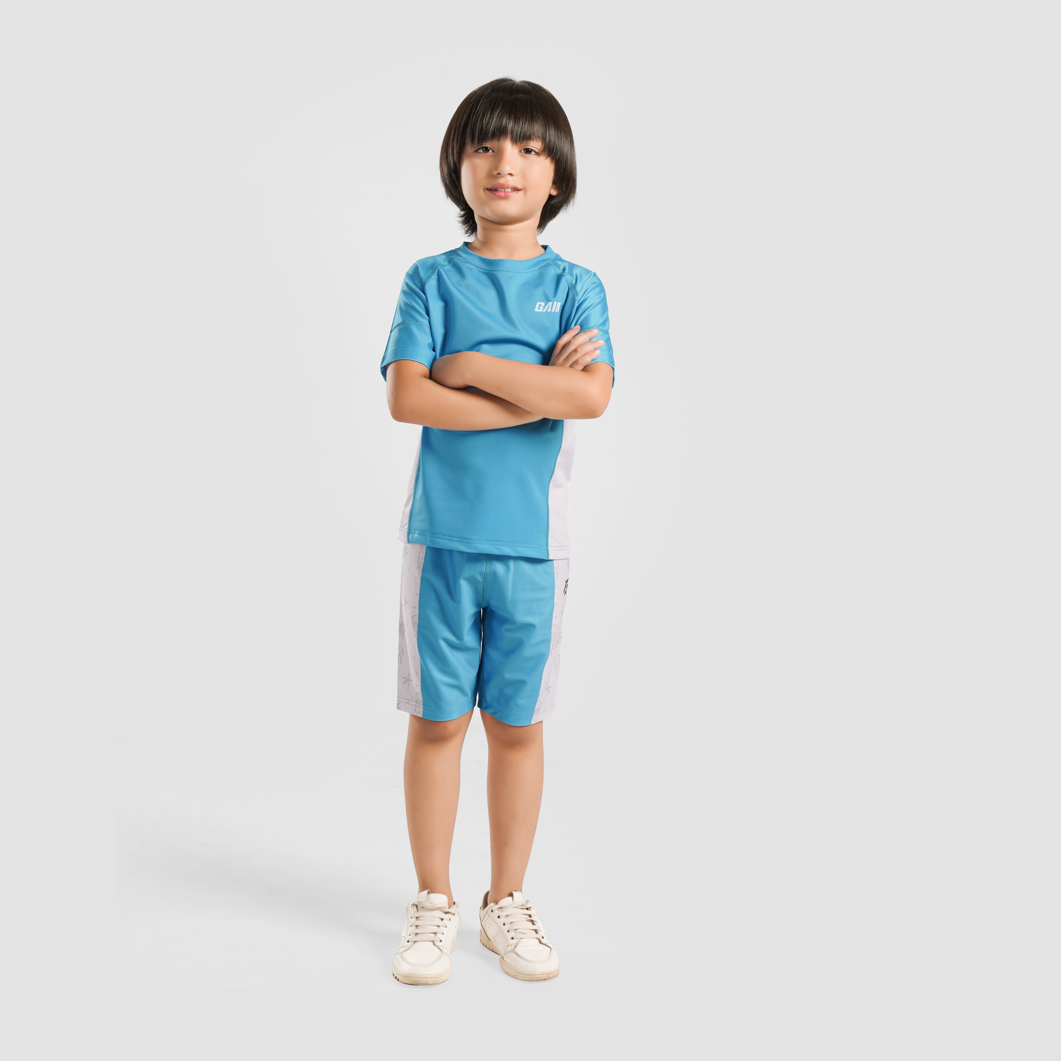 Swimrider Tee (Aqua Blue)