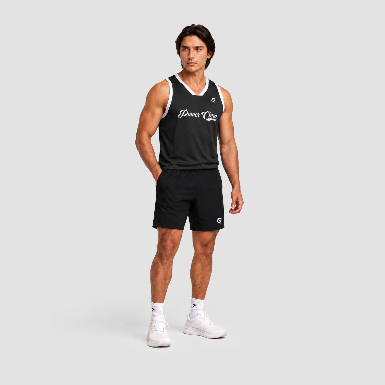 Crew Basket-Ball Tank (Black)