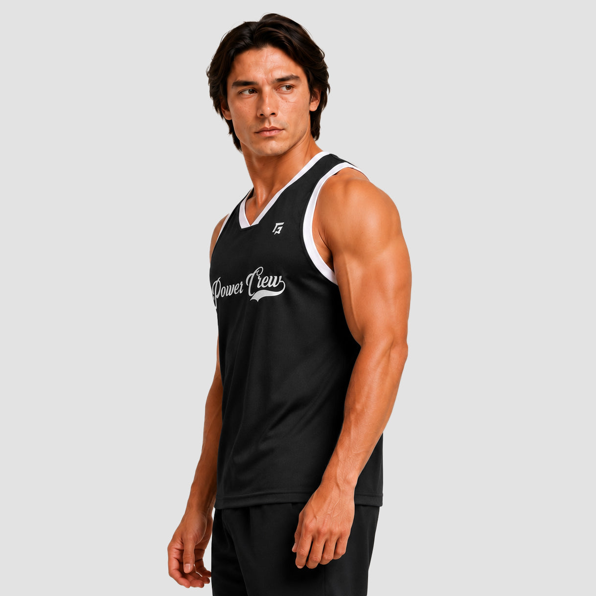Crew Basket-Ball Tank (Black)