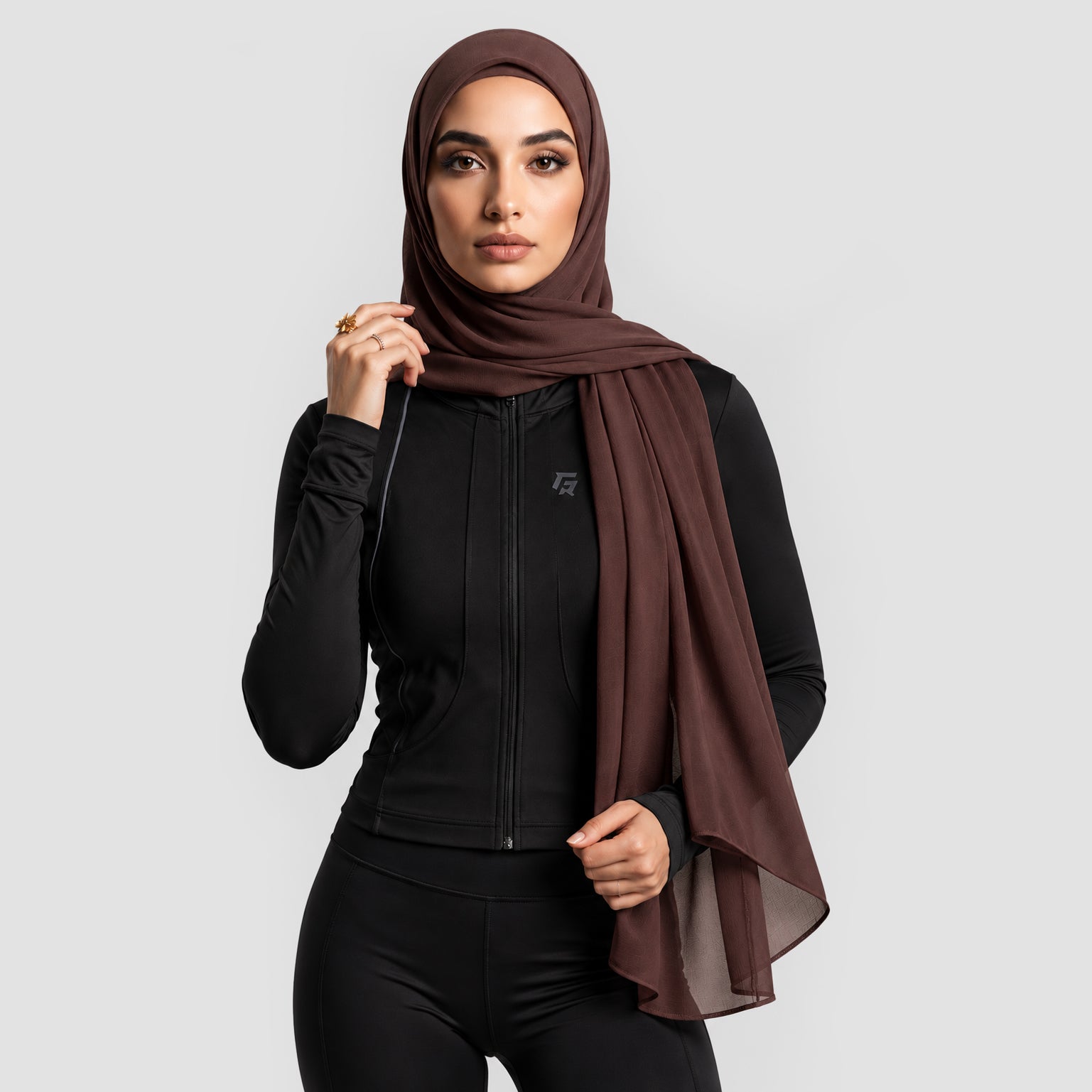 GAI Basic Hijab (Dark Brown)