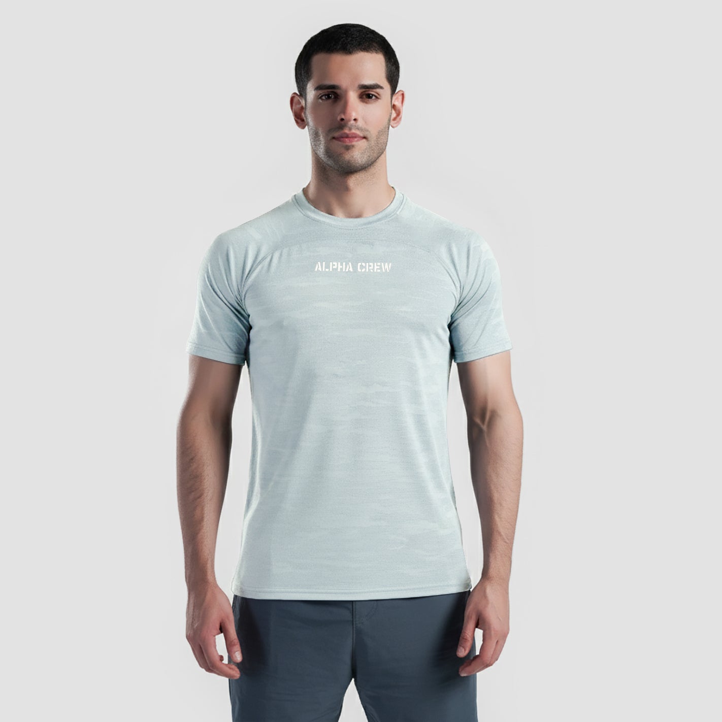 Alpha Crew Tee (Light Grey)